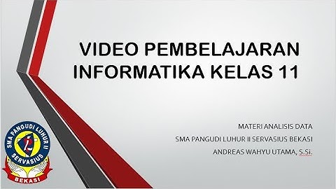 Analisis Data Kompleks dan dekomposisi data