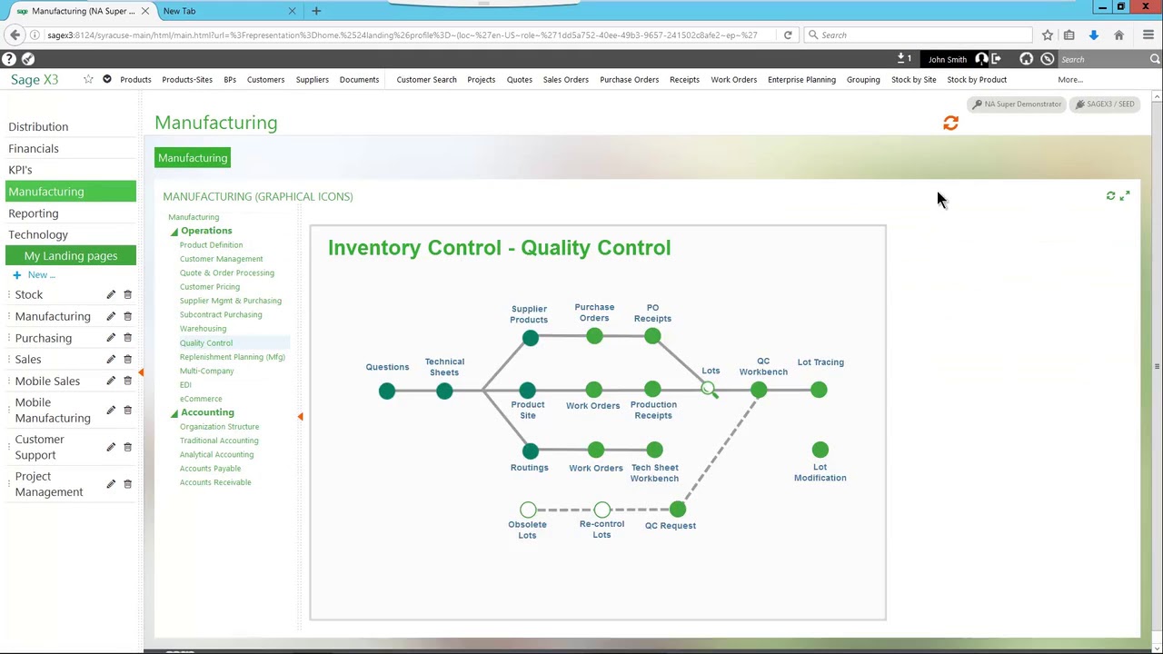 Sage X3 Enterprise Management for food & beverage manufacturing