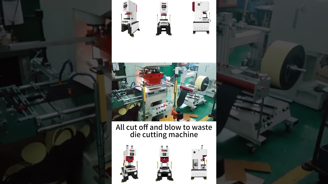Full blown die cutting servo punch press machine automatic stamping production line 