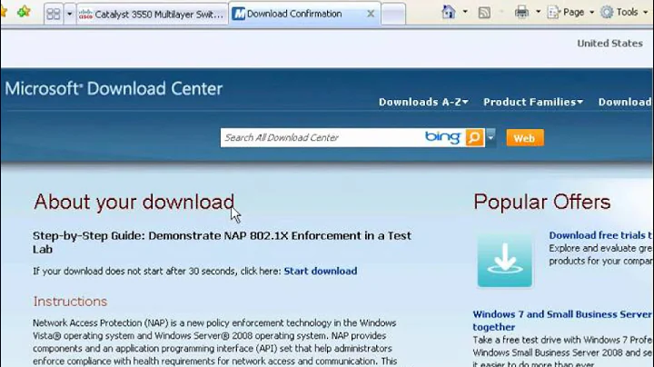 NAP 802.1X enforcement on windows 2008 - Part1