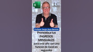 Pronostica tus INGRESOS MENSUALES para este año con una función de Excel en segundos 🚀