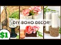 High End Quick + Easy DIY Boho Decor you can make on a Budget! Dollar Tree DIY Boho DIY Home Decor