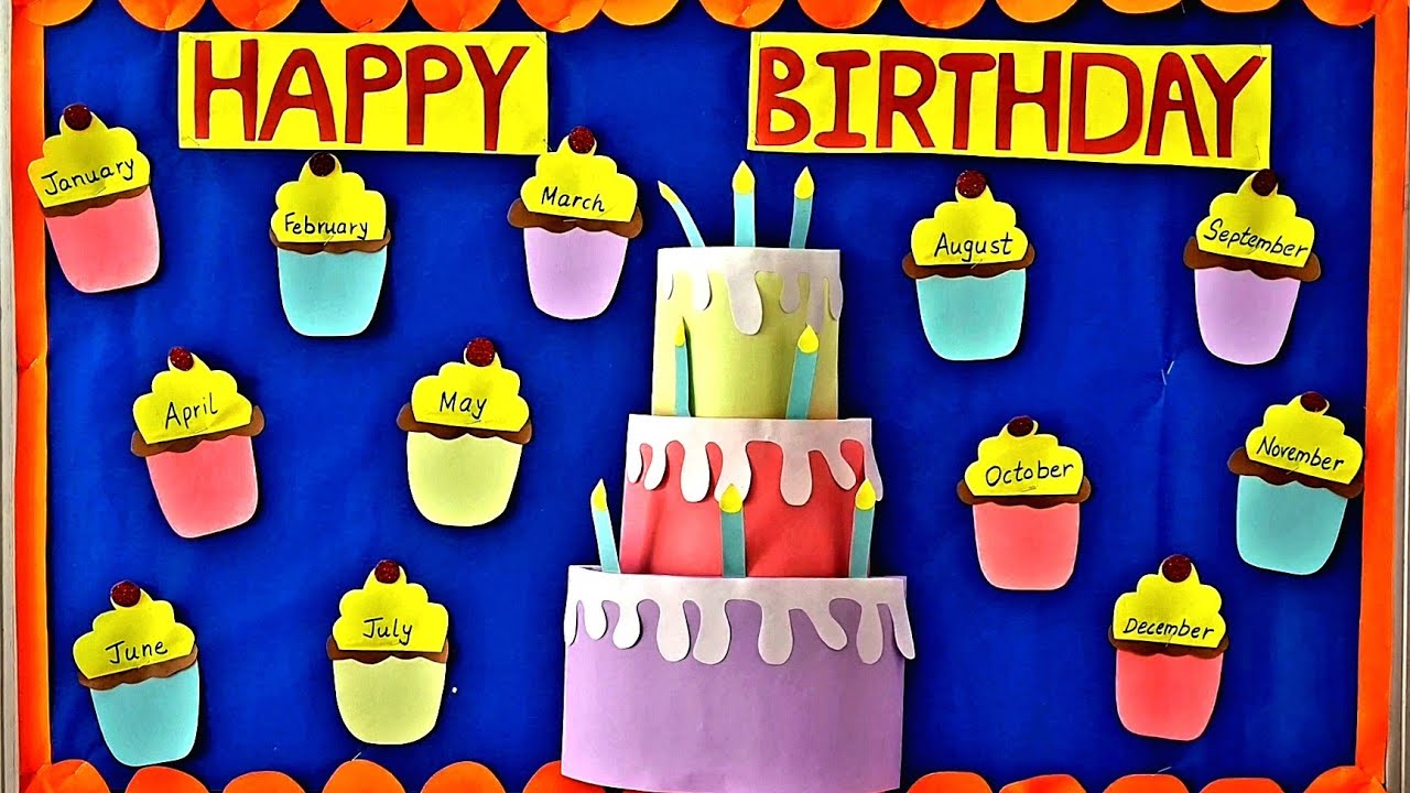 Birthday Bulletin Board Ideas For Class Rooms birthday Chart Ideas For 