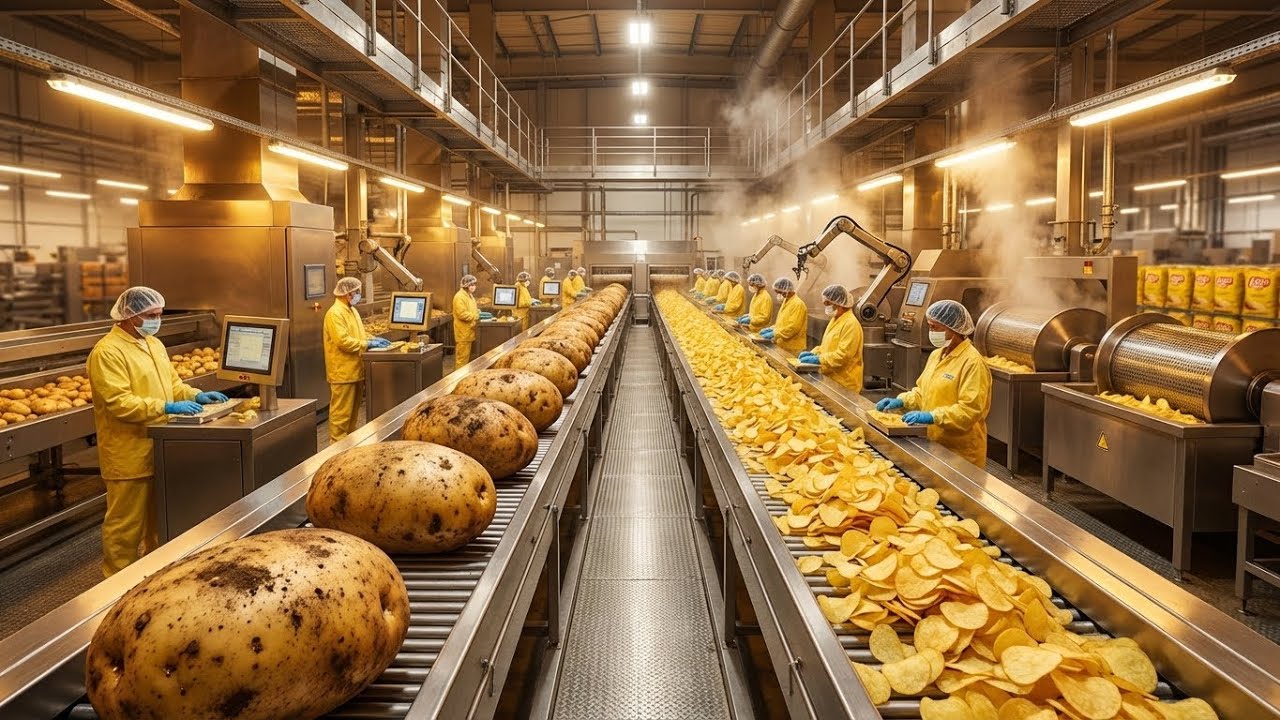 Inside the Lay’s Potato Chip Factory – How PepsiCo Makes Millions of Chips Per Hour (Full Process)