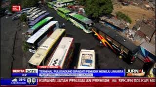 Drone Report: Bus dari Jawa Timur Padati Terminal Pulo Gadung