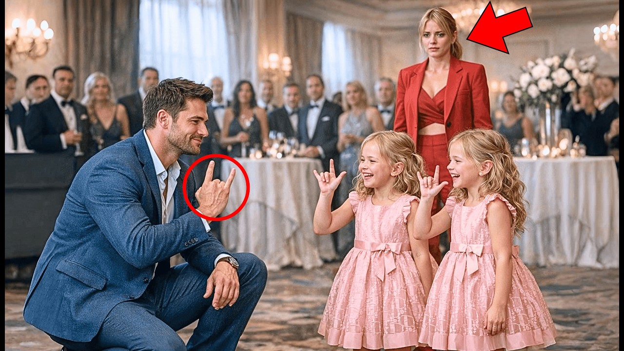 CEO’s Deaf Twin Daughters Sat Alone at the Party—The Single Dad’s Sign Language Made Them Smile