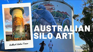 Australian Silo Art Trail Episode 1: Narrandera Water Tower Mural + Lockhart Water Tower Mural