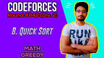 B. Quick Sort | Codeforces Round #842 (Div. 2)