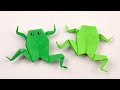 Лягушка из бумаги | Лягушка оригами | Origami Frog | How To Make a Paper Frog