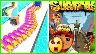☑ Subway Surfers 🆚 Battery Rush 3D (Mobile Game) All Levels, All Devices screenshot 5