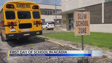 First day of school in Acadia Parish