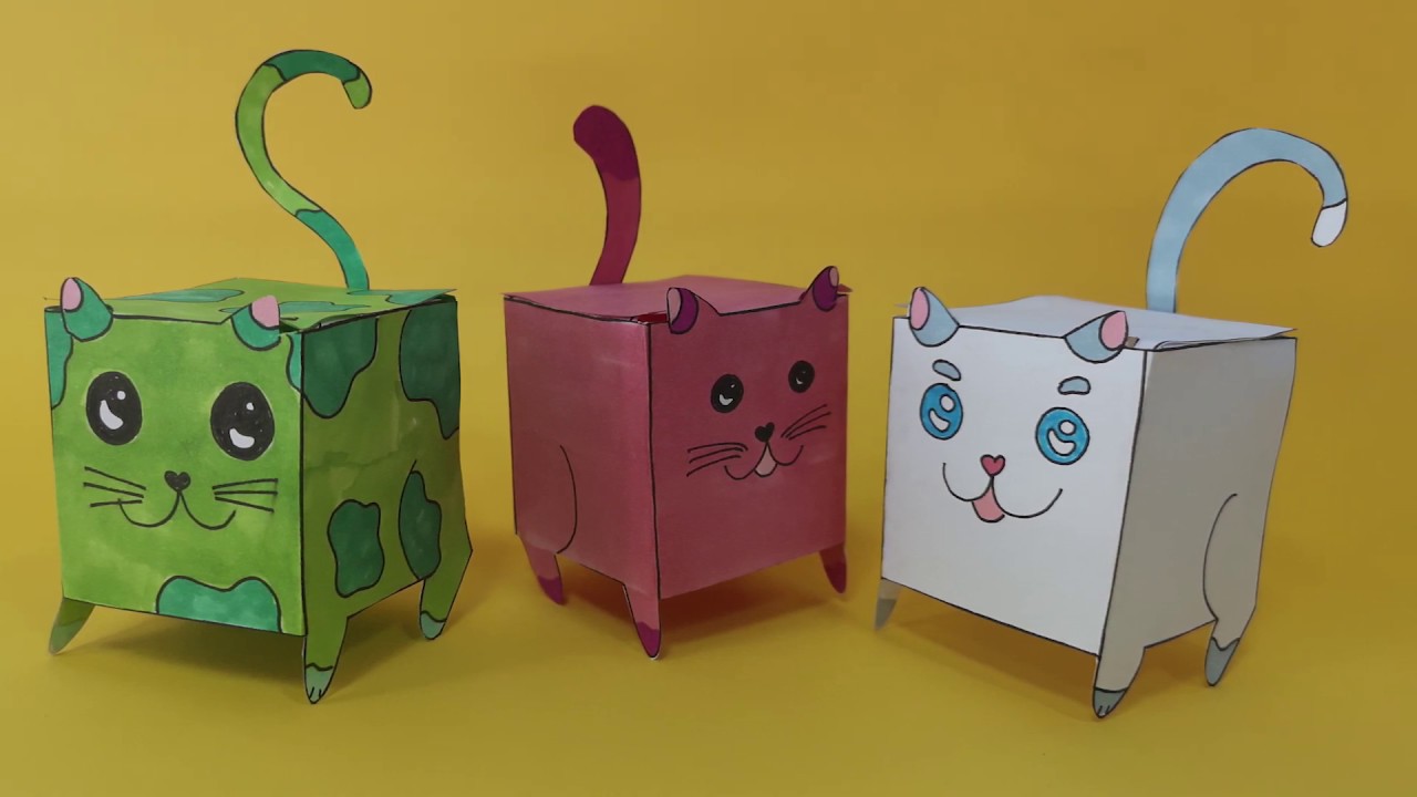 funny pranks videos Cats PaperCraft for children