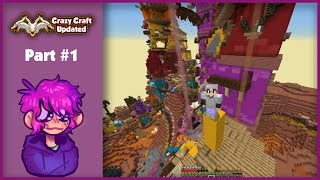 Let's give it a try, And a few deaths. | Part 1 - Minecraft Crazy Craft!