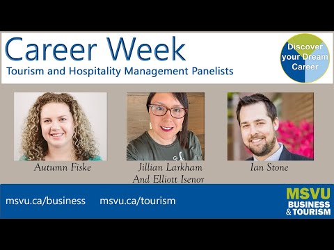 Tourism and Hospitality Management Career Week panel - November 1, 2021