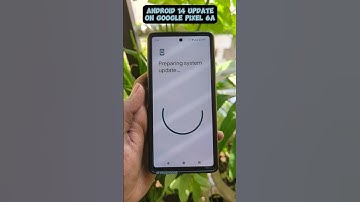 Android 14 Update On Google Pixel 6A #android14 #pixel6a #update #shorts