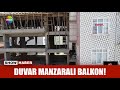 Duvar manzaralı balkon!