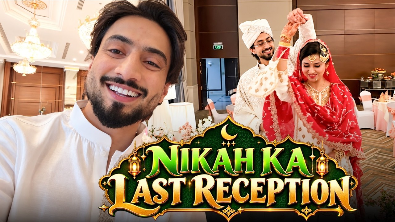 Madina Mein Meri Nikah Ka Reception | Family, Food & Cake Cutting | @MrFaisu