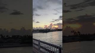 Sunset fishing from an abandoned bridge #fishing #florida #keys #sunset