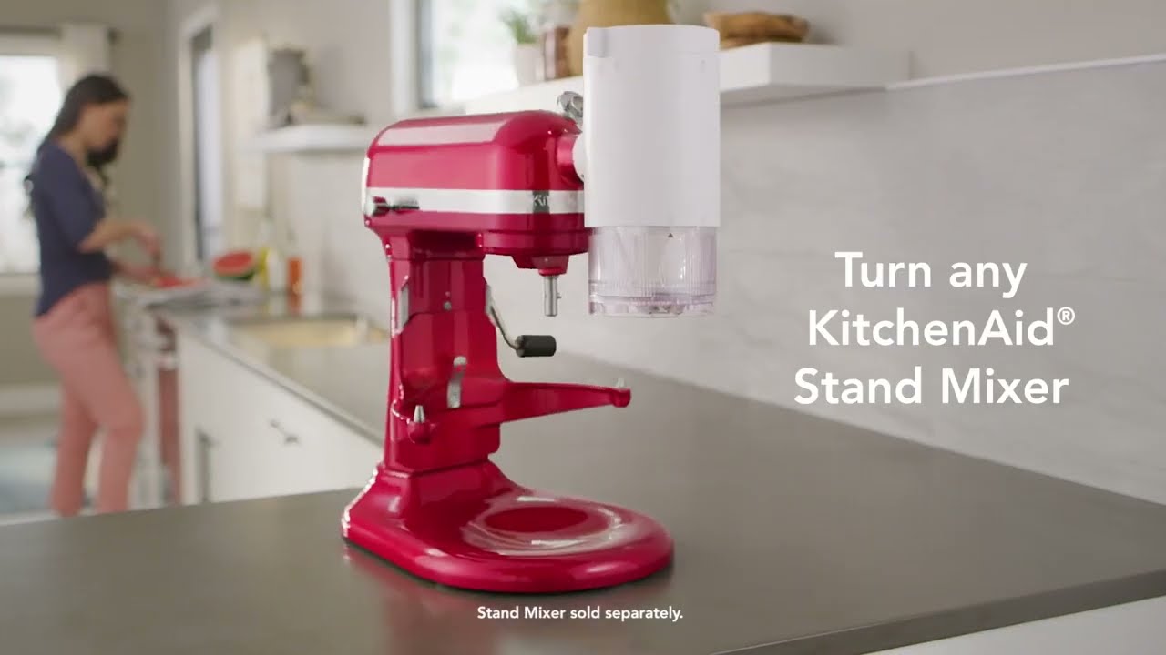 KitchenAid's Shave Ice attachment Unboxing/Demo/Review! 