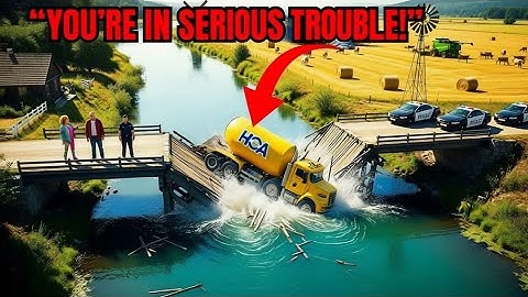 HOA Kept Sending Cement Trucks Across My Bridge — So I Set a Trap They’d Regret Forever