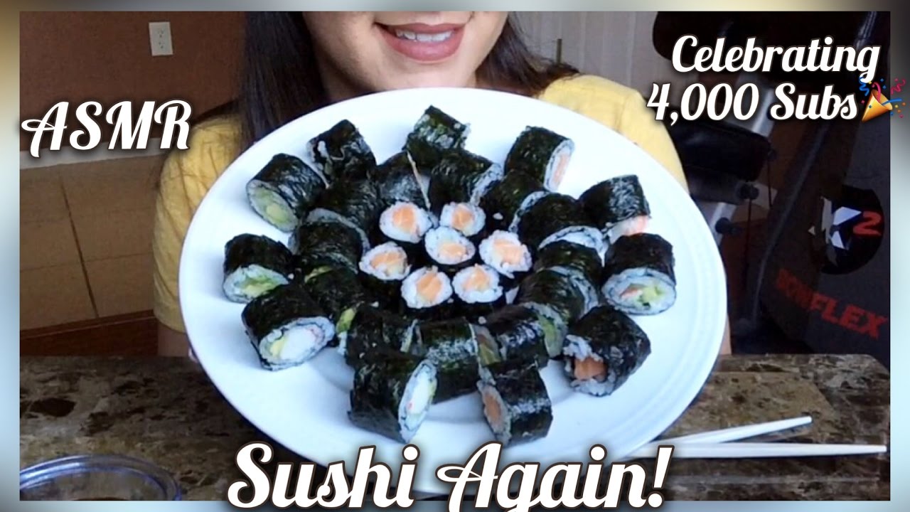 ASMR Sushi Again (Whispering) | Eating Show