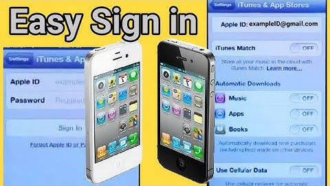 How to Sign in Apple ID to iPhone 4