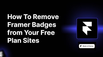 How To Remove Framer Watermarks From Your Website | Framer Tutorial 
