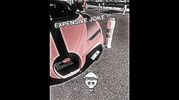 A Bugatti With An Expensive Joke!😂💀 | #shorts #caredit #fyp #youtube #viral #automobile