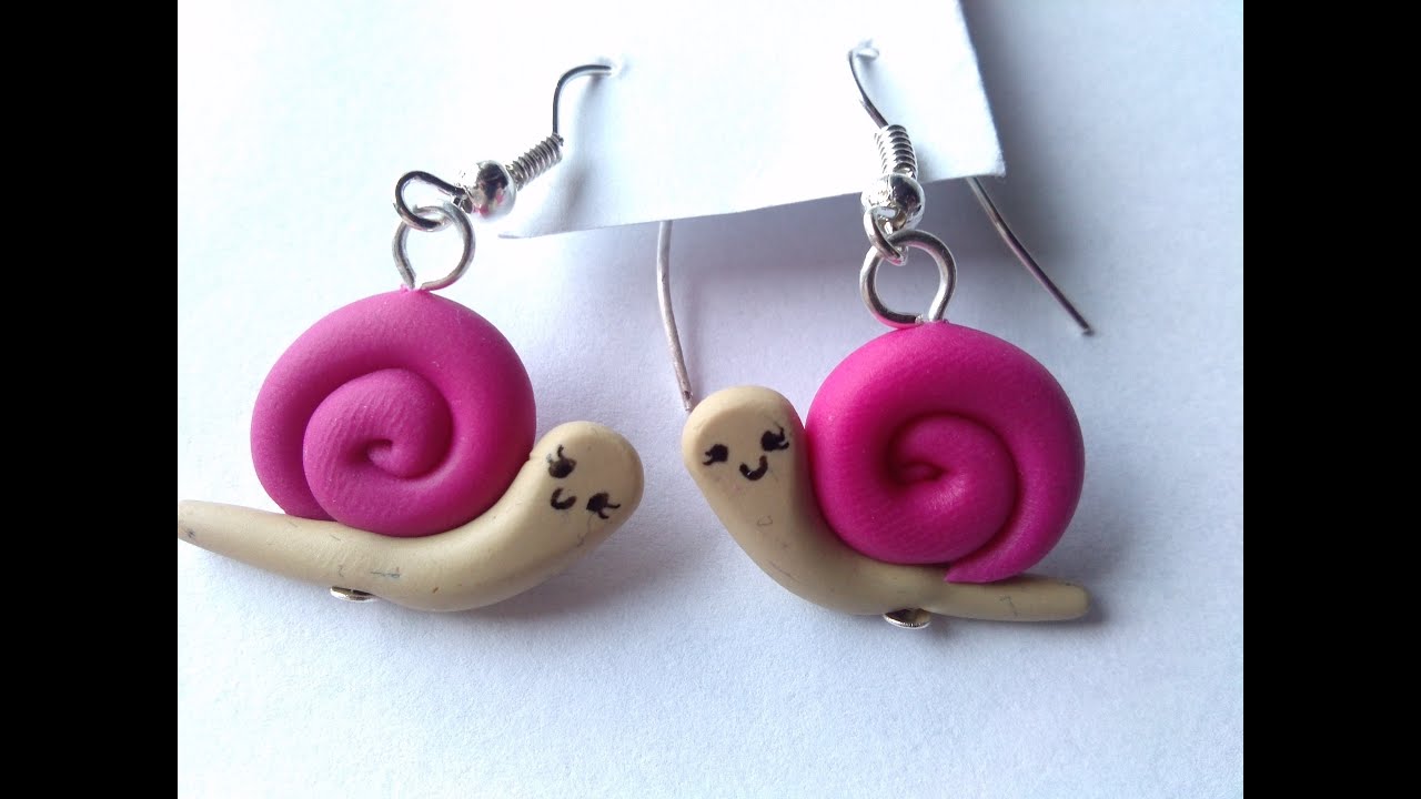Polymer Clay Cute Snails Tutorial YouTube