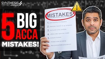 5 Most Common Mistakes ACCA Students Make (India 2025)