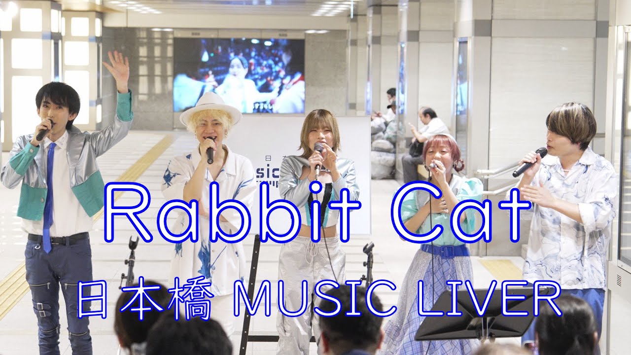 Rabbit Cat（ラビットキャット） 路上ライブ  日本橋 MUSIC LIVER