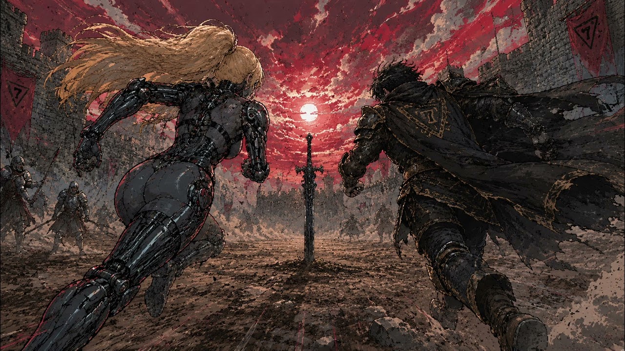 One sword, Two fates #electronicmusic #synthwave - YouTube