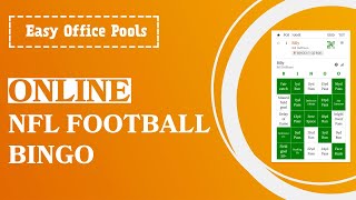 Online NFL Football Bingo with Easy Office Pools