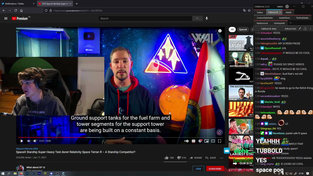 tubbo talks about his dream job at SpaceX