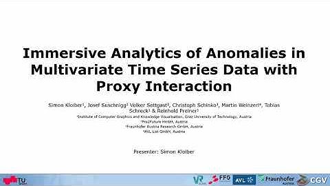 Immersive Analytics of Anomalies in Multivariate Time Series Data with Proxy Interaction | CW2020