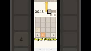 How To Win In 2048 || #shorts #funsat #2048