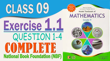 Class 9 Maths Chapter 1 Exercise 1.1 New Book | National Book Foundation Class 9 maths Federal Board