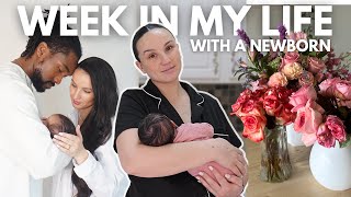 WEEK IN MY LIFE WITH A NEWBORN | 5 days PP, breastfeeding, &amp; newborn photoshoot