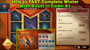 How to Complete Winter Wish Event in Codm S1 | How to Collect Chinese Kont in codm|Winter Wish Event