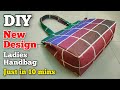 New design  ladies handbag making at home handbag cutting and stitching  tote bag tutorial bags