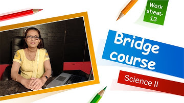 Bridge course/ Worksheet 13/ science 2 class 10 /Maharashtra board