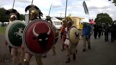 Military Odyssey 2015 - Ancient Greek March Past with Rock n Roll Music!