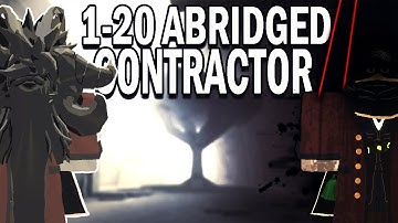 Deepwoken 1-20 Abridged: Contractor Progression