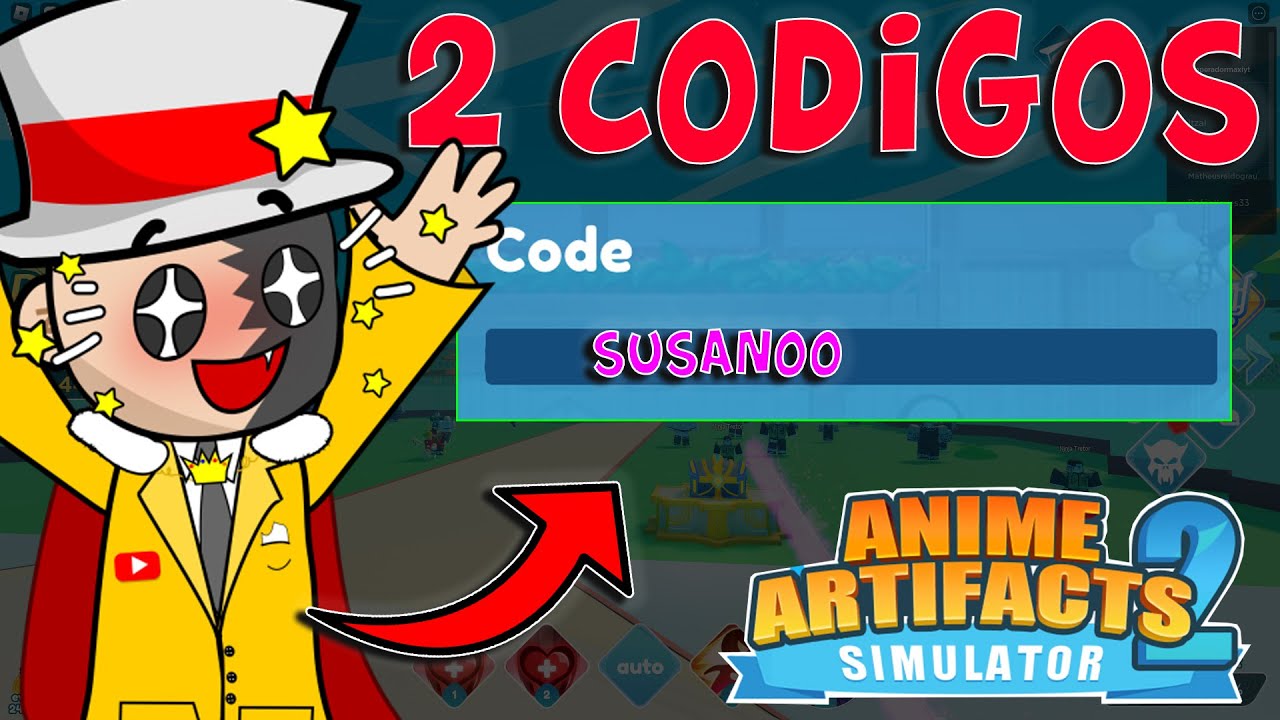 2 CODIGOS DE ANIME ARTIFACTS SIMULATOR 2 CODES ROBLOX SUSANOO YouTube