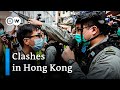 Hong Kong police try to disperse anti national anthem bill protests | DW News