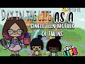 DAY IN THE LIFE OF A SINGLE TEEN MOTHER OF TWINS *Stressful* 😫🥺 // toca boca 💘 // toca world