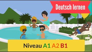 Deutsch lernen mit einfachen Sätze a1 a2 | Everyday life Learn German with simple sentences a1 a2