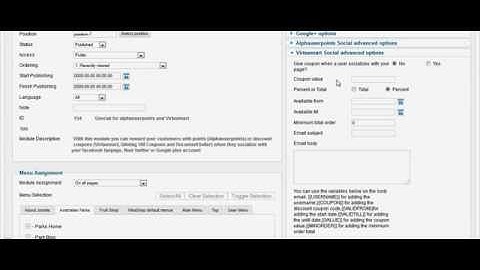 Gsocial for Alphauserpoints & Virtuemart