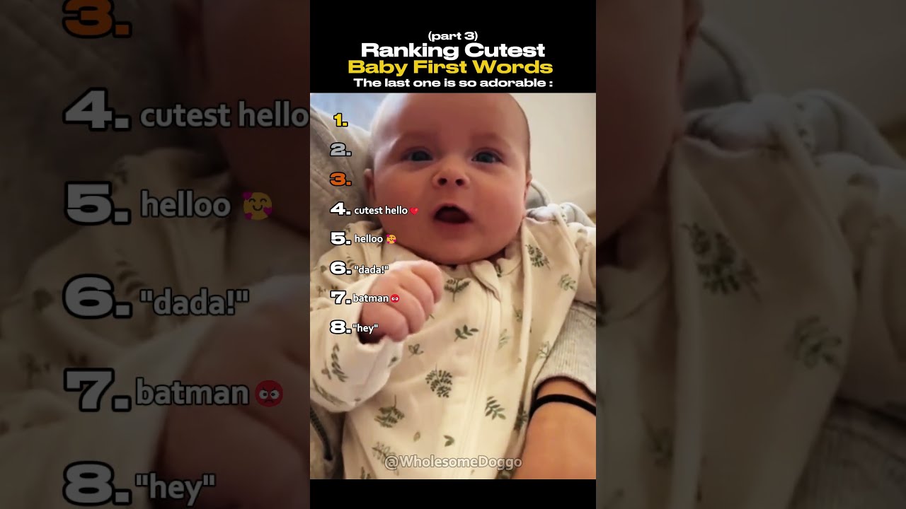 Ranking Cutest Baby First Words Part 3 