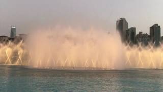 Dubai , Burj Khalifa water dance.Magic of the world.